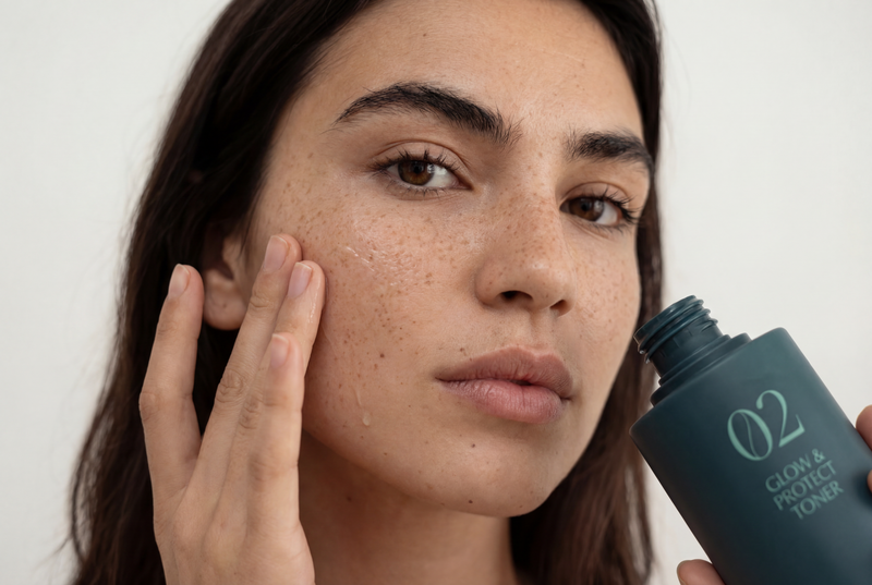 Wirkstoffgeladenes Toner-Serum durch RU21 Radience Lift.